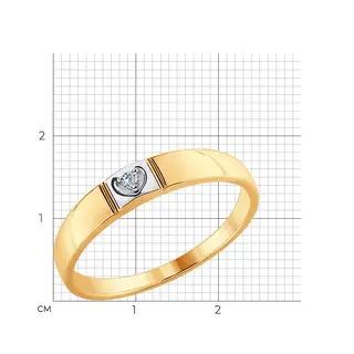 Кольцо Sokolov 1011617 17,5р 1,57гр.  - фото 2