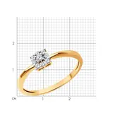 Кольцо  Sokolov 019106 17,5р 1,3гр.  - фото 5