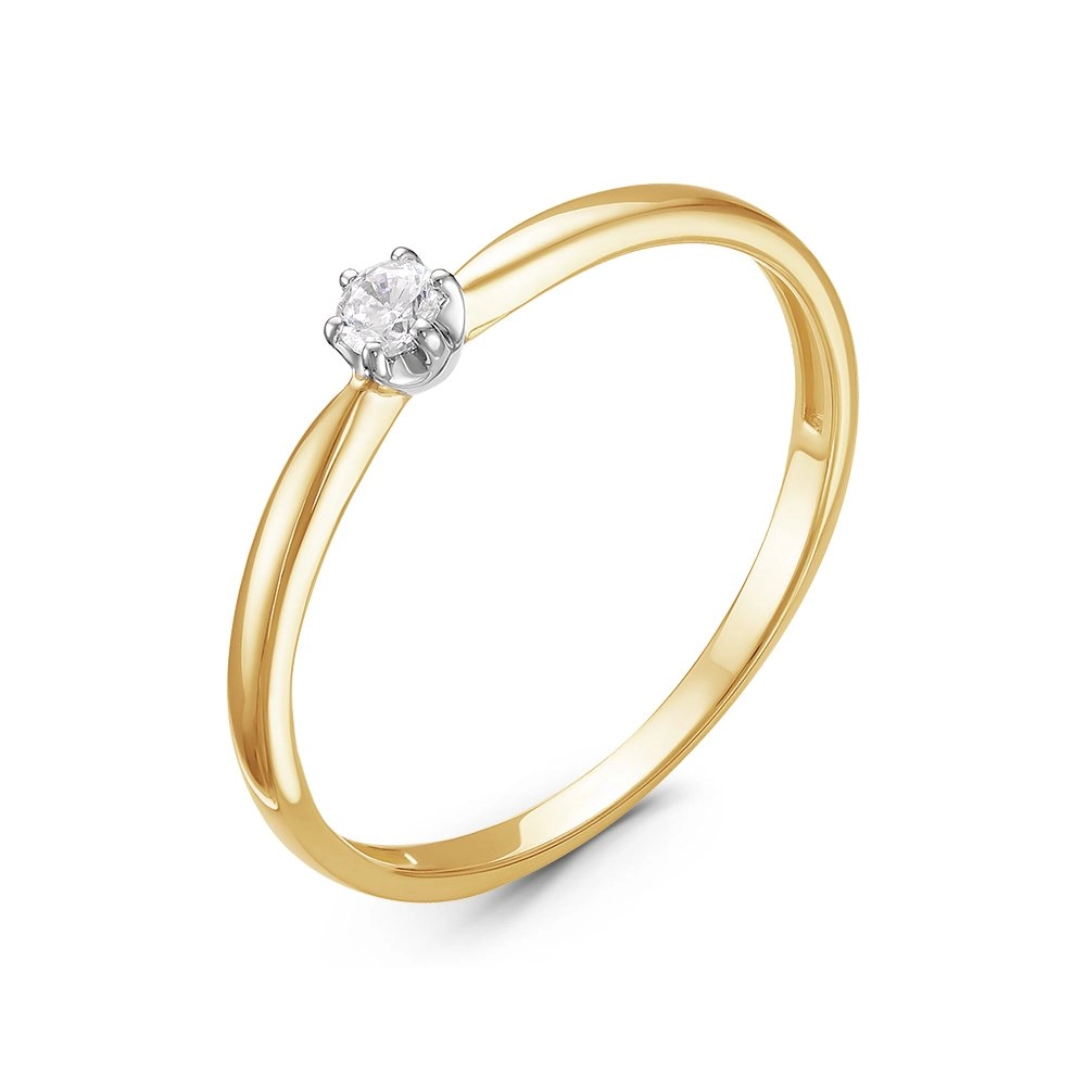 Кольцо Diamond Union 5-2126-103-1К 15,5р 0,058ct. 