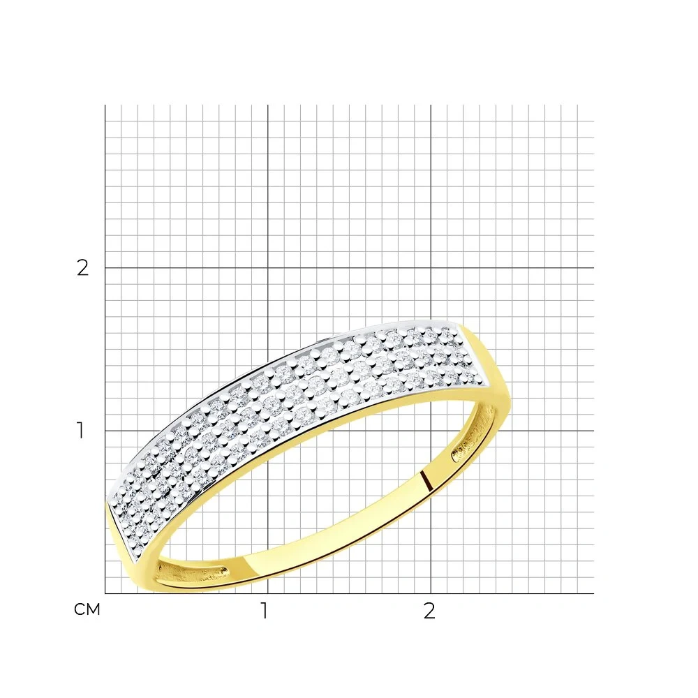 Кольцо Sokolov 1011545-2 18р 1,25гр.  - фото 2