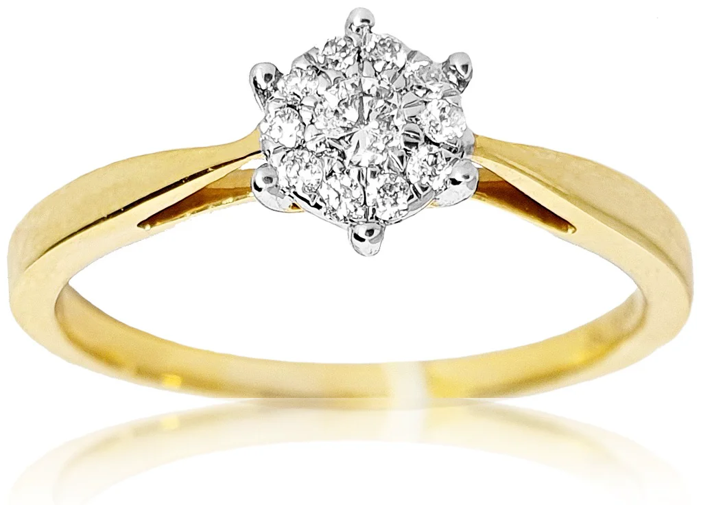 Кольцо Goldos Premium SDR1824 17р 2,12гр 0,13ct.  - фото 3