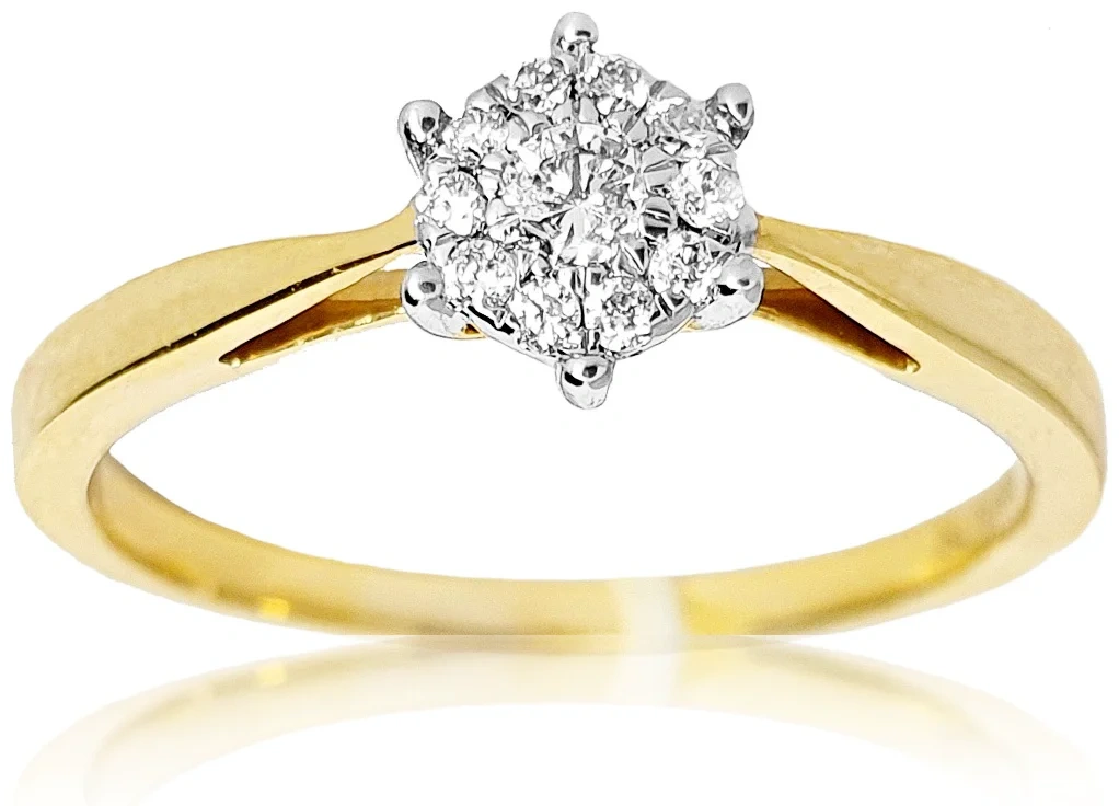 Кольцо Goldos Premium SDR1824 17р 2,12гр 0,13ct.  - фото 3