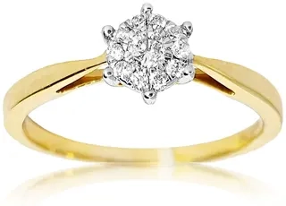 Кольцо Goldos Premium SDR1824 17р 2,12гр 0,13ct. 