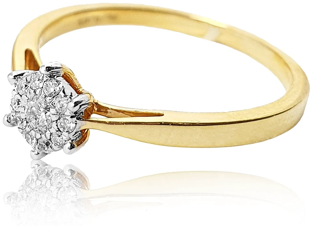 Кольцо Goldos Premium SDR1824 17р 2,12гр 0,13ct.  - фото 2