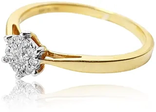 Кольцо Goldos Premium SDR1824 17р 2,12гр 0,13ct. 