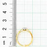 Кольцо Goldos Premium SDR1824 17р 2,12гр 0,13ct. 