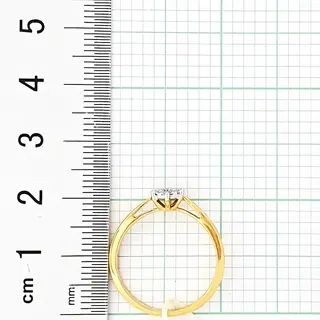 Кольцо Goldos Premium SDR1824 17р 2,12гр 0,13ct. 