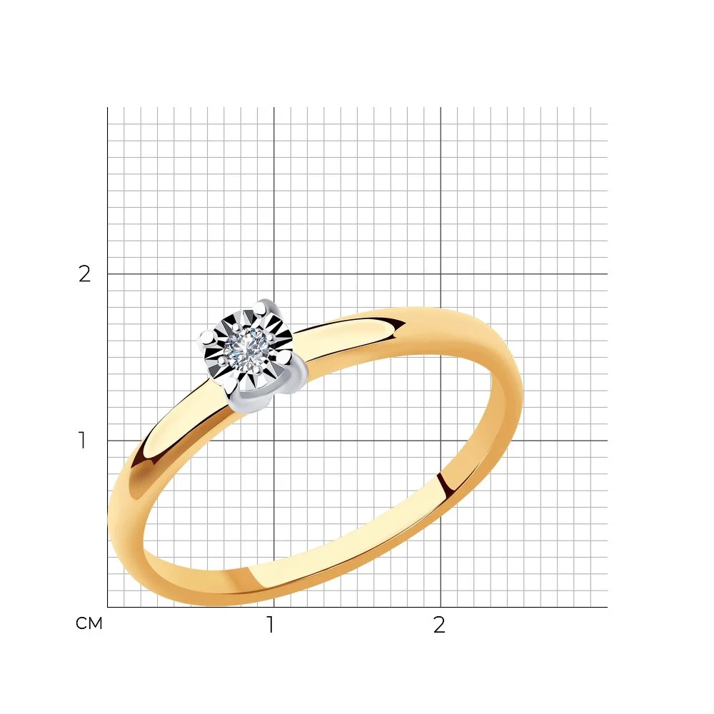 Кольцо Sokolov 1011905 17р 1,28гр.  - фото 3