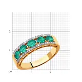 Кольцо Sokolov A3010527 18,5р 3,15гр.  - фото 4