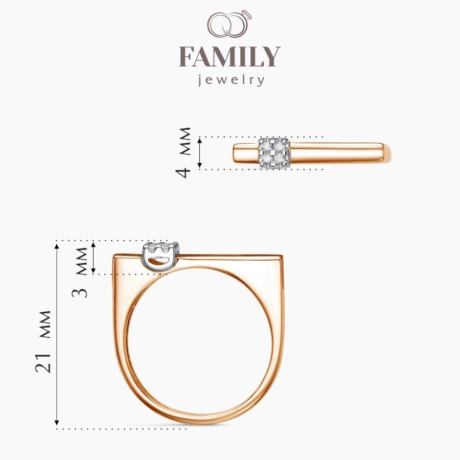 Кольцо Family Jewelry К2927МП-120 17р 1,3гр. 