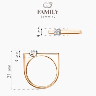 Кольцо Family Jewelry К2927МП-120 17р 1,3гр. 