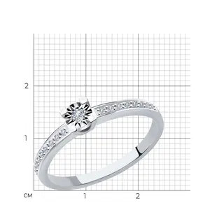 Кольцо Sokolov S1012023 17,5р 1,34гр.  - фото 3