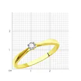 Кольцо  Sokolov 019147-2_16.5 16.5р 1.28гр  - фото 6