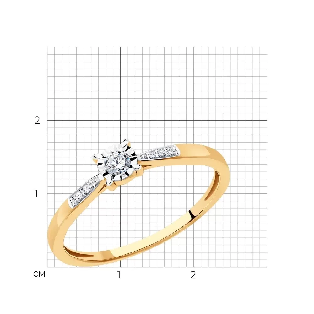 Кольцо Sokolov 51-210-01672-1_16.5 16.5р 1.62гр  - фото 3