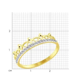 Кольцо Sokolov 017578-2 17,5р 1,12гр. 