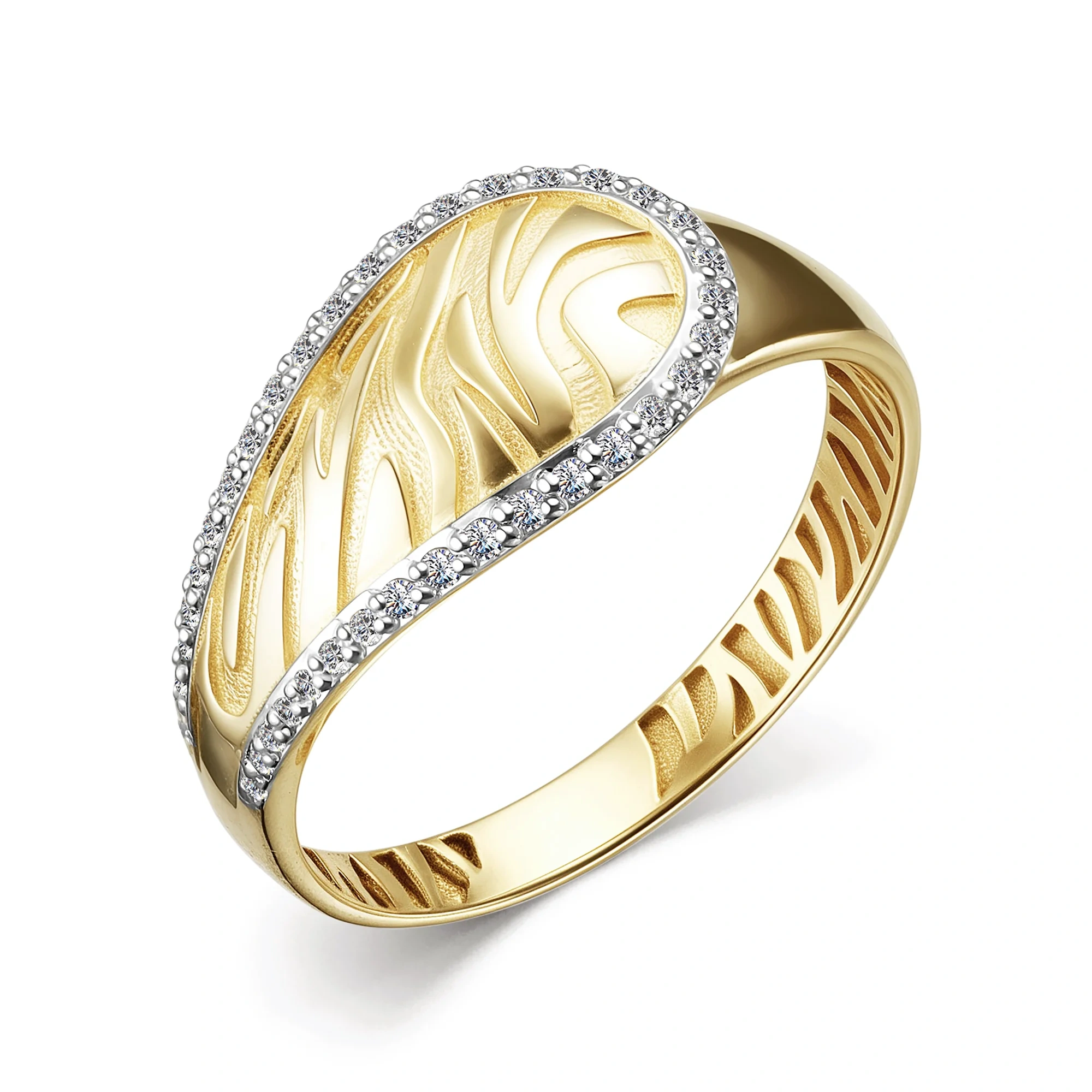 Кольцо Goldos 15796-300 18р 2,3гр 0,129ct. 