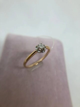 Кольцо Лукас R01-D-PL-BS-0221-16 16р 1,5гр 0,01ct. 