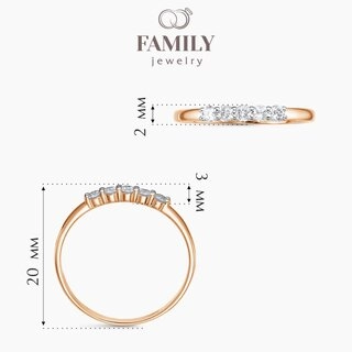 Кольцо Family Jewelry К2798МП-120 17р 1гр. 