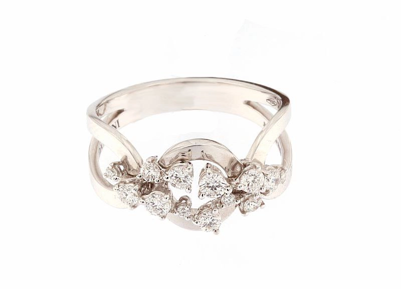 Кольцо Damiani 7137* д 16,5р 4,4гр 0,46ct. 