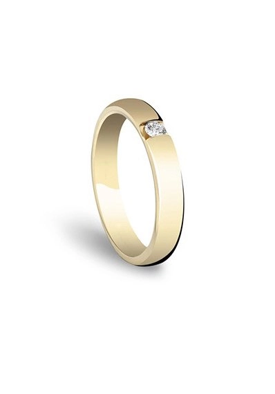 Кольцо Damiani 8895/6219 д 15,5р 5,3гр 0,07ct. 