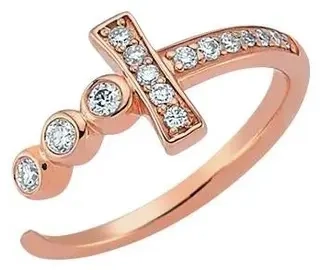 Кольцо Bee Goddess 1264 BG 16р 2,75гр 0,28ct. 