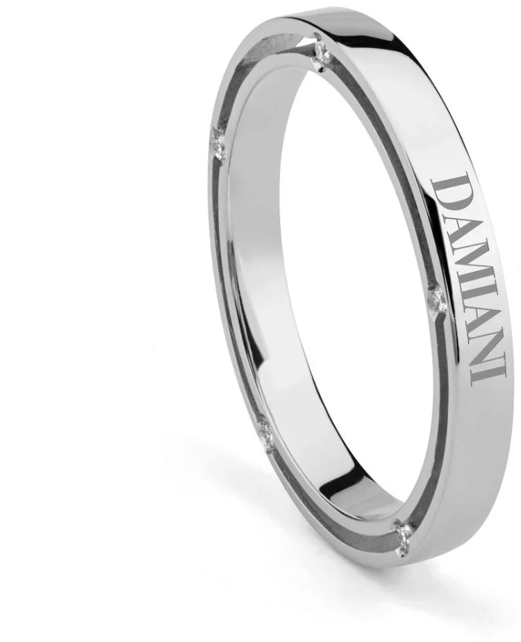 Кольцо Damiani 16365 д 24р 3,30гр 0,07ct. 