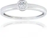 Кольцо Goldos DR6660W 17р 1,7гр 0,12ct.  - фото 3