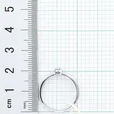 Кольцо Goldos DR6660W 17р 1,7гр 0,12ct. 