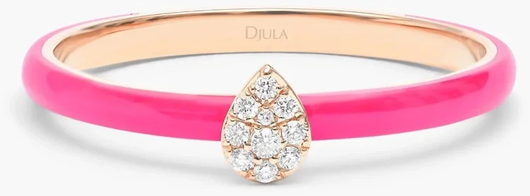 Кольцо Djula 1304 djula 17р 1,27гр 0,05ct. 