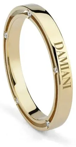 Кольцо Damiani 16346 д 19р 3,2гр 0,07ct. 