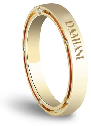 Кольцо Damiani 14763 д 17р 3,10гр 0,07ct. 
