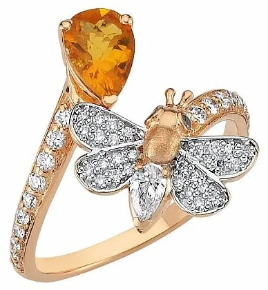 Кольцо Bee Goddess 1375 BG 16р 3гр 0,36ct 0,56ct. 
