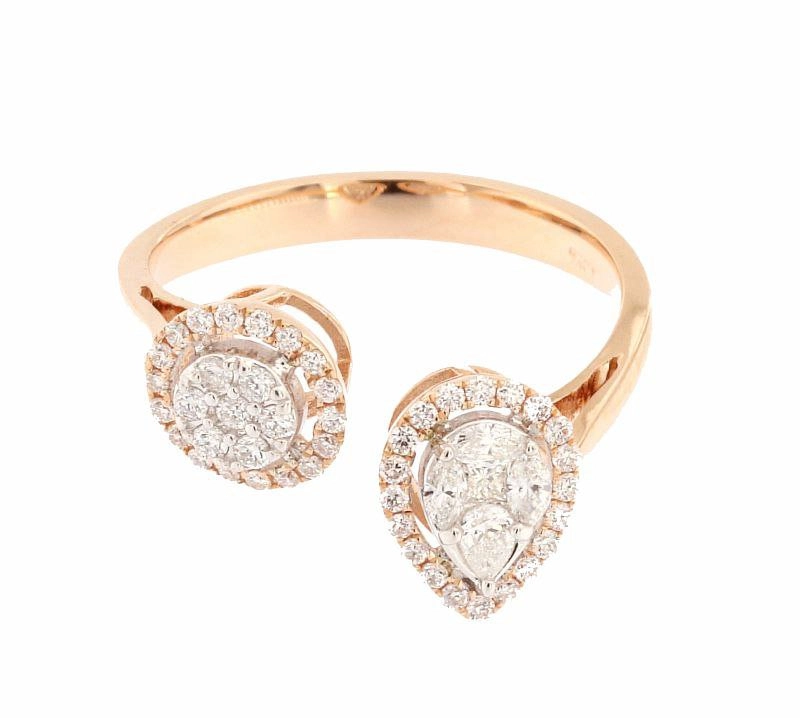 Кольцо Rf 1056 18р 3,49гр 0,55ct. 