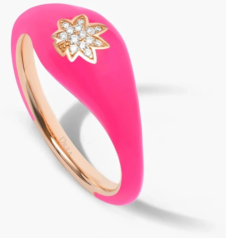 Кольцо Djula 1333 djula 17р 3,58гр 0,04ct. 