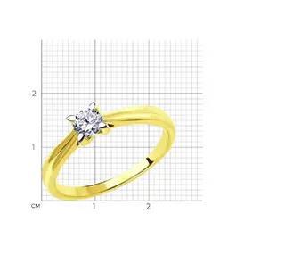 Кольцо Diamant 53-110-00782-1 16,5р 1,57гр. 