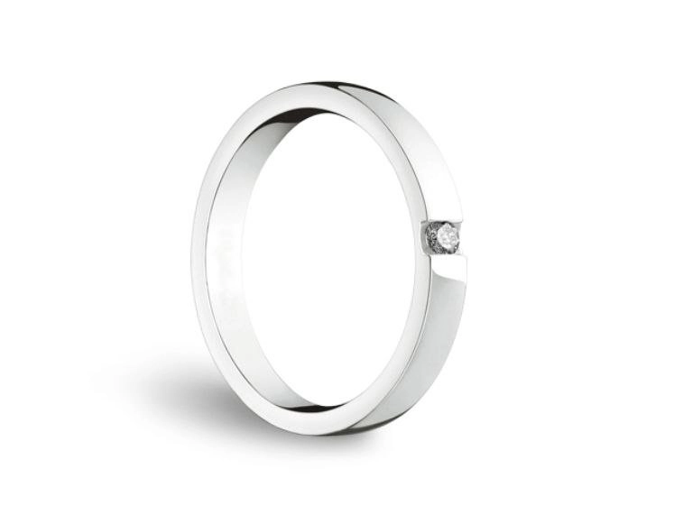 Кольцо Damiani 7487 д 17,5р 5,5гр 0,07ct. 