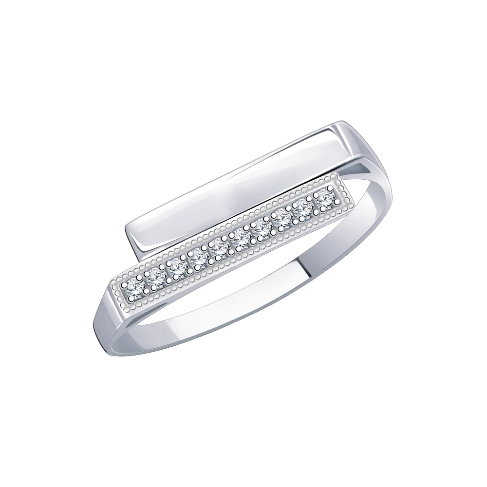 Кольцо Атолл б10853_17 17р 1.48гр  - фото 2