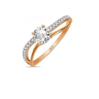 Кольцо Лукас 59248_17 17р 1.96г Золото 585 и фианиты 