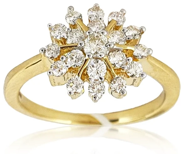 Кольцо Goldos Premium DR1875 17р 3,4гр 0,50ct.  - фото 2