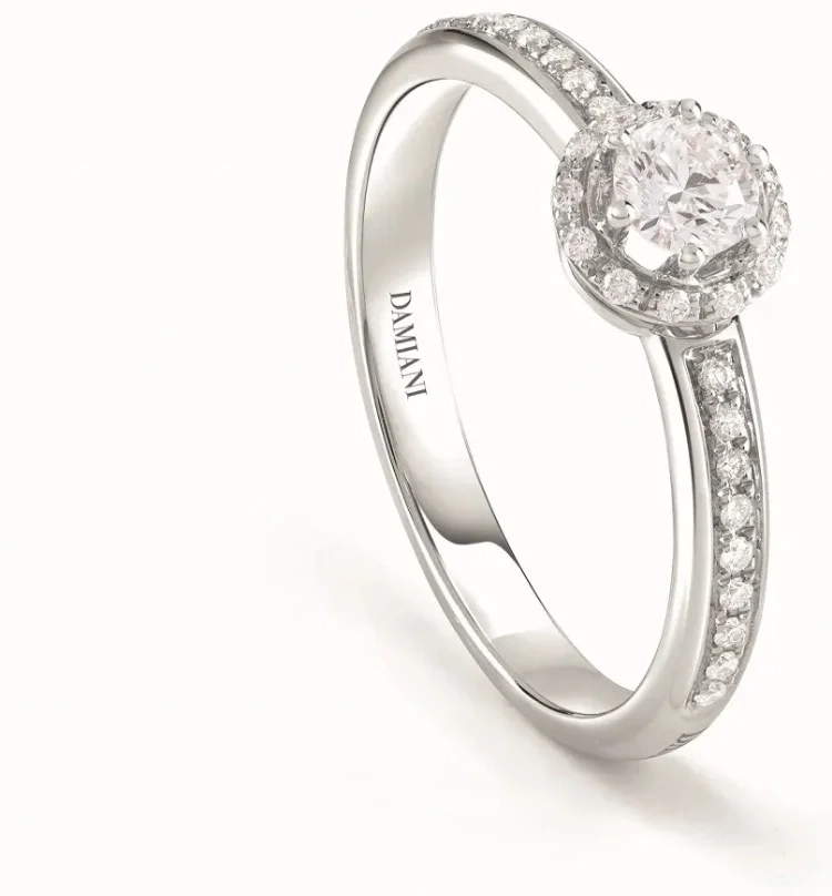 Кольцо Damiani 16459 д 13р 2,9гр 0,41ct. 