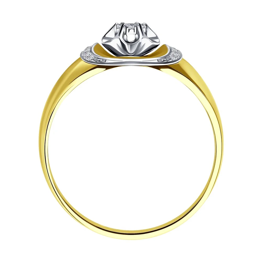 Кольцо Sokolov 1011490-2 17,5р 2,39гр.  - фото 4