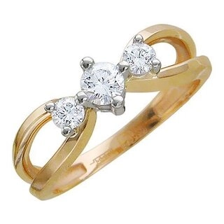 Кольцо Эстет 01К165526Ж 17,5р 0,17гр 3,65гр. 