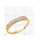 Кольцо Sokolov 018436 18р 1,3гр.  - фото 2