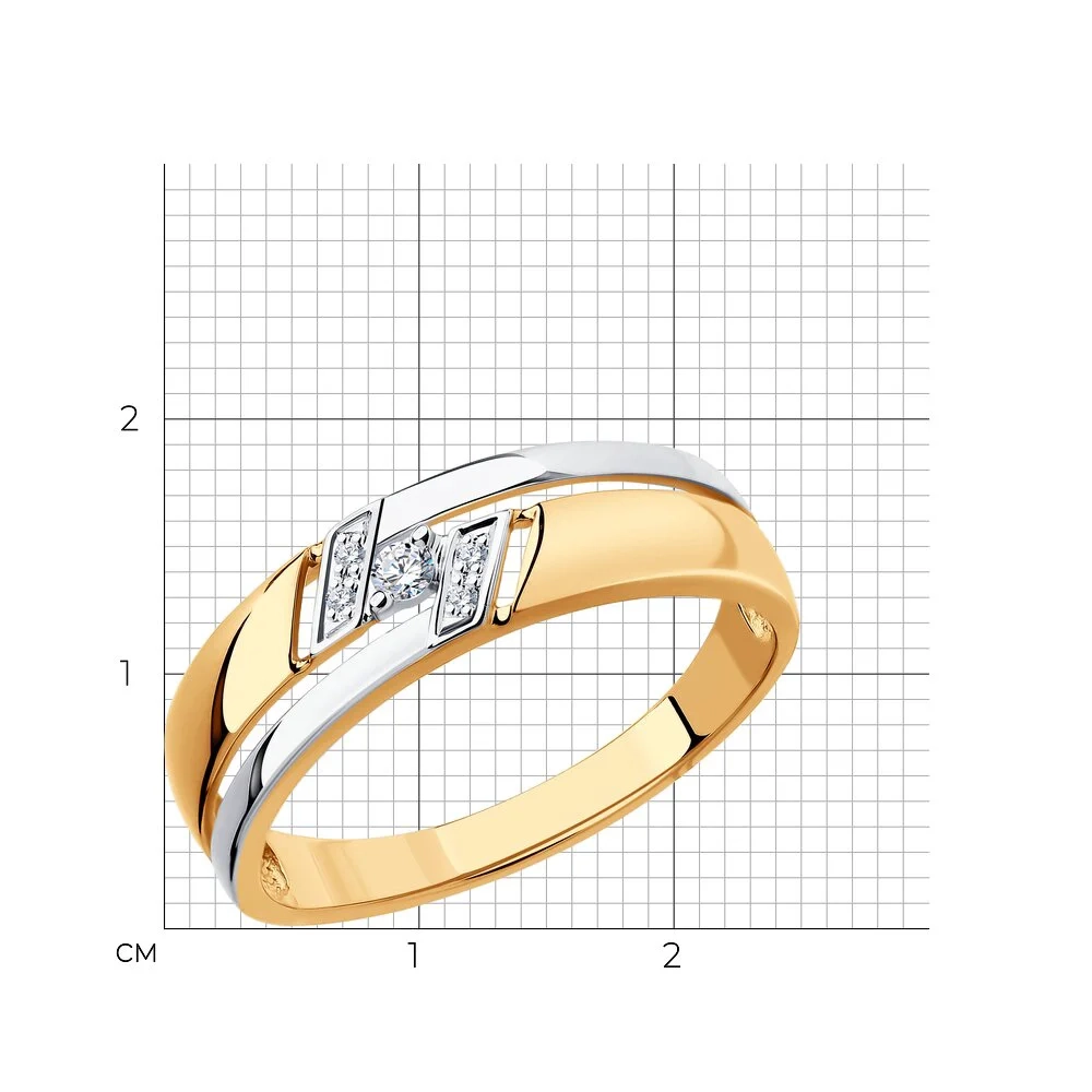 Кольцо Sokolov 1011527 18р 2,28гр.  - фото 3