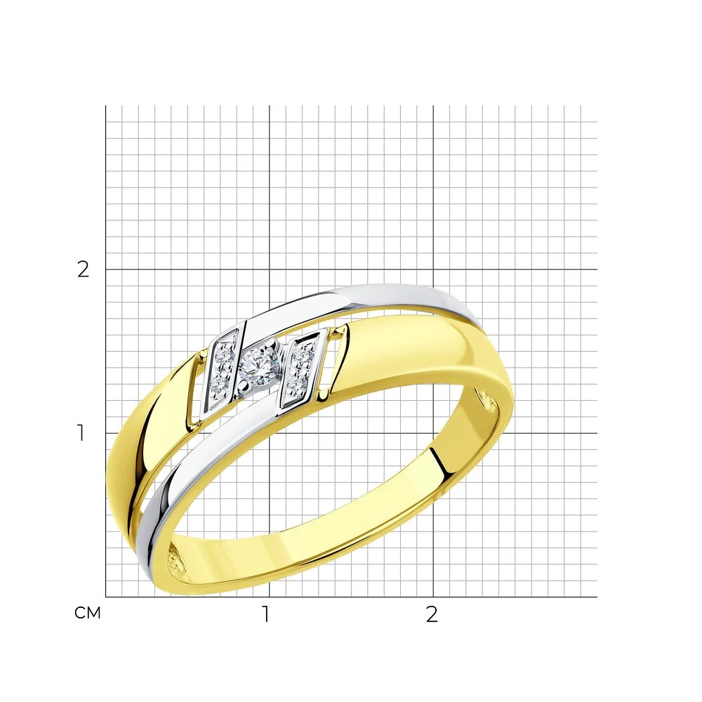 Кольцо Sokolov 1011527-2 18р 2,26гр.  - фото 5