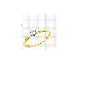 Кольцо Diamant 53-110-02098-1 16,5р 1,43гр.  - фото 4