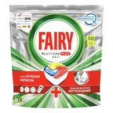 Средство для мытья посуды в капсулах Fairy Platinum Plus Все в 1 Лимон 50 шт