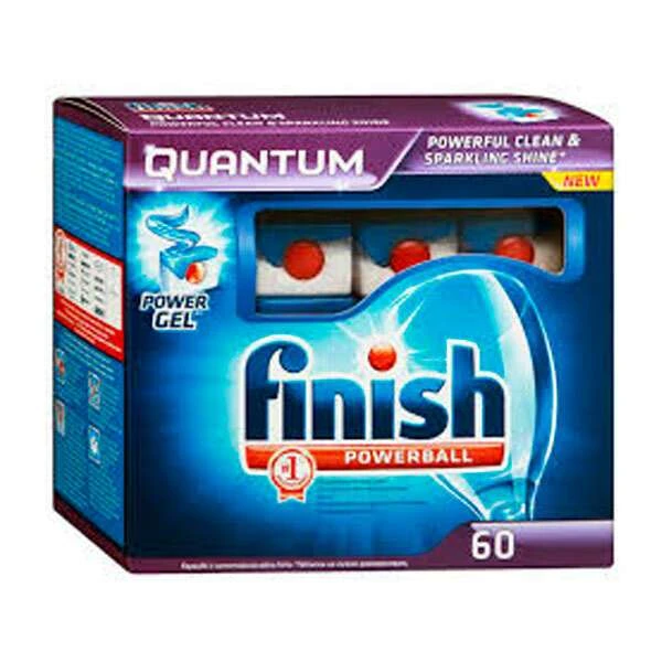 FINISH QUANTUM POWERBALL таблетки для посудомоечных машин 60 таб 