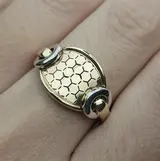 Ювелирный комплект Deimantas 112693507 19р 3,4гр 2,27гр. 