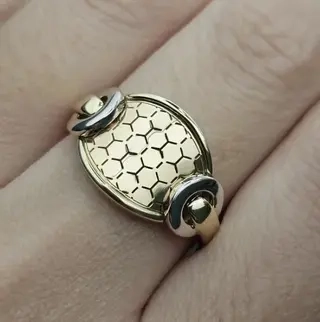 Ювелирный комплект Deimantas 112693507 19р 3,4гр 2,27гр. 